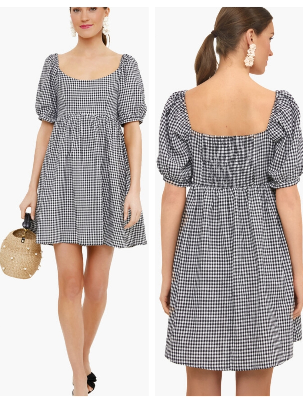 Tuckernuck Pomander Place Black Gingham Abigail Dress